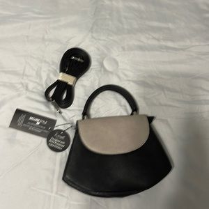 Crossbody Bag NWOT Boutique Purchased Black and Tan